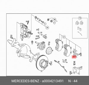 Деталь A 000 421 34 91 MERCEDES BENZ