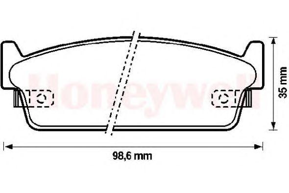 Комплект тормозных колодок, диско 572153B BENDIX JURID
