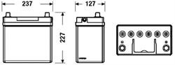 Батарея аккумуляторная EB454 EXIDE