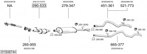 Выпускной трубопровод 788141 BOSAL