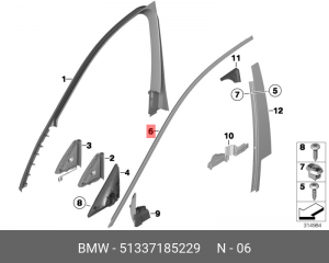 Накладка 51 33 7 185 229 BMW
