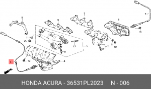 Лямбда-зонд 36531PL2023 HONDA
