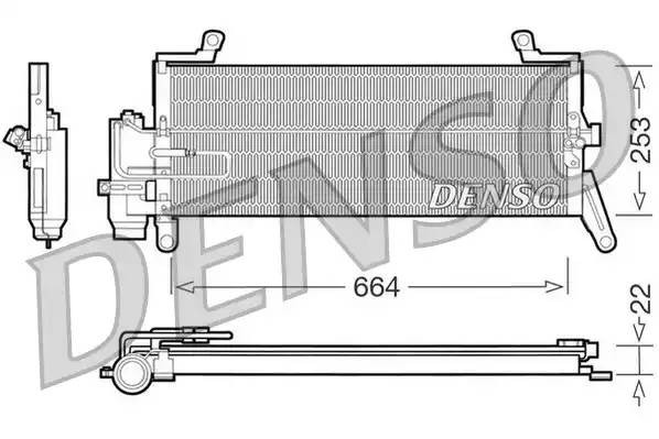 Конденсатор, кондиционер DCN13011 DENSO