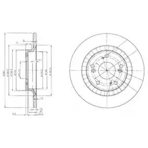 Тормозной диск BG3795 DELPHI