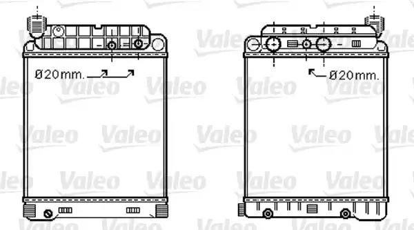 Радиатор, охлаждение двигател 733416 VALEO PHC
