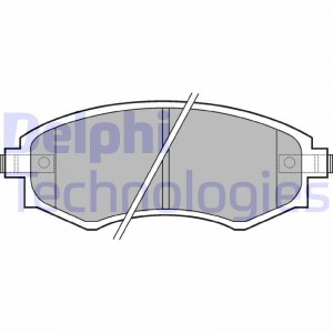 Комплект тормозных колодок, диско LP606 DELPHI