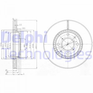 Тормозной диск BG4049 DELPHI