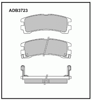 Колодки тормозные дисковые ADB3723 ALLIED NIPPON
