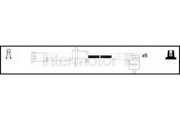 Ккомплект проводов зажигания 73744 STANDARD
