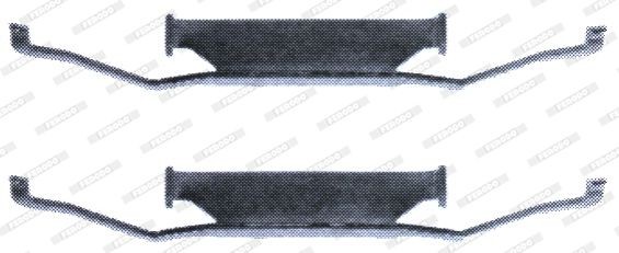 Комплектующие, колодки дискового тормоза FBA461 FERODO