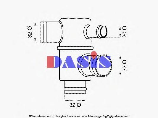 Термостат, охлаждающая жидкость 750891N AKS DASIS