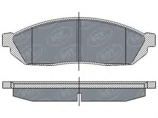 Комплект тормозных колодок, диско SP265 SCT