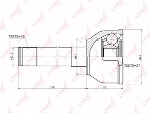 ШРУС CO-7528 LYNXAUTO