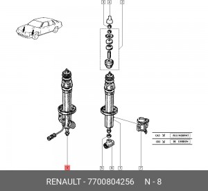 Деталь 7700804256 RENAULT