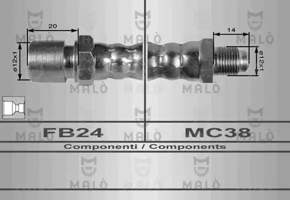 Шланг сцепления 8412 MALO