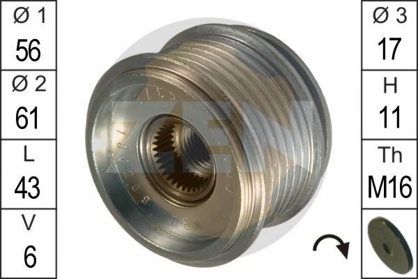 Шкив генератора ZN5378 ZEN