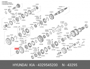 Подшипник ступицы колеса 4329545200 MOBIS