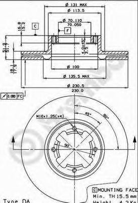 Тормозной диск 09.4919.10 BREMBO