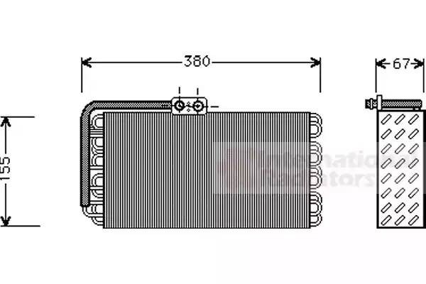 Испаритель, кондиционер 7400V027 VAN WEZEL