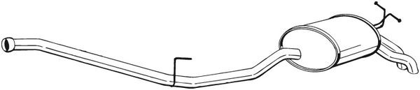 Глушитель выхлопных газов конечный 287-087 BOSAL