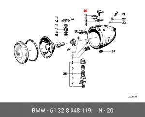 Ключ 61 32 8 048 119 BMW