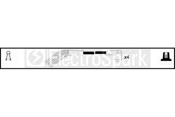 Ккомплект проводов зажигания OEK467 STANDARD