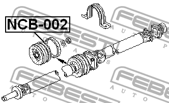 Опора карданного вала NCB-002 FEBEST