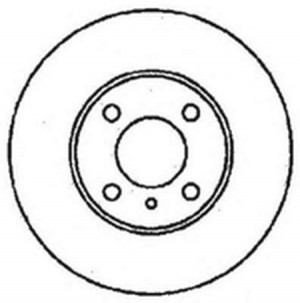 Тормозной диск 561354B BENDIX JURID