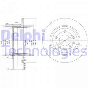 Тормозной диск BG2381 DELPHI