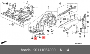 Деталь 90111SEA000 HONDA