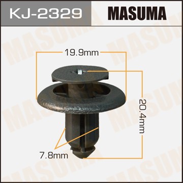 Клипса крепежная KJ2329 MASUMA