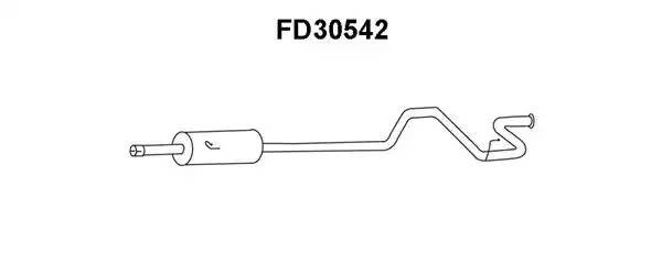 Глушитель выхлопных газов конечный FD30542 VENEPORTE