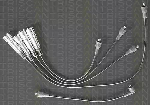Ккомплект проводов зажигания 88607243 TRISCAN