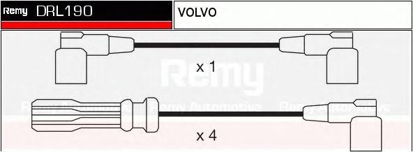 Ккомплект проводов зажигания DRL190 DELCO REMY