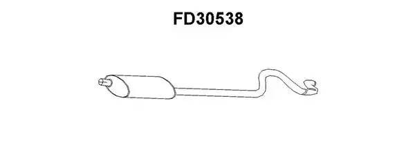 Глушитель выхлопных газов конечный FD30538 VENEPORTE