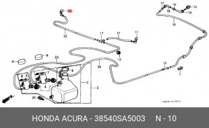 Форсунка стеклоомывателя 38540SA5003 HONDA