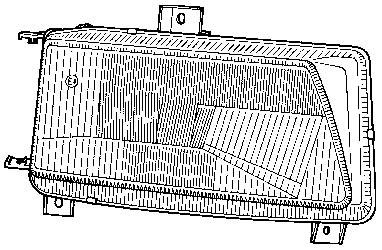 Основная фара 4912944V VAN WEZEL