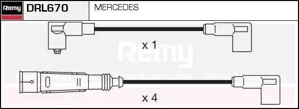 Ккомплект проводов зажигания DRL670 DELCO REMY