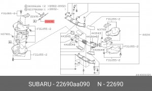 Лямбда-зонд 22690AA090 SUBARU