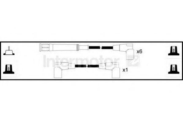 Ккомплект проводов зажигания 73649 STANDARD