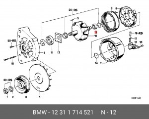Подшипник 12 31 1 714 521 BMW