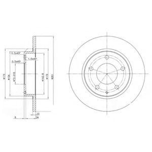 Тормозной диск BG2806 DELPHI
