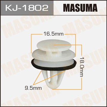 Клипса крепежная KJ1802 MASUMA