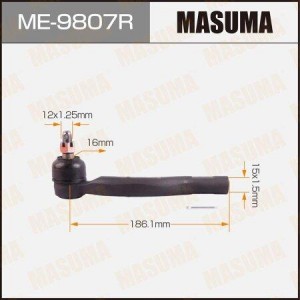 Наконечник рулевой тяги ME-9807R MASUMA