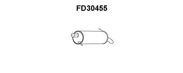 Глушитель выхлопных газов конечный FD30455 VENEPORTE