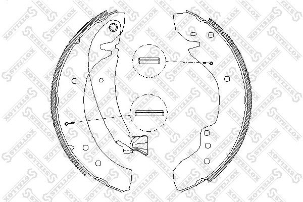 Колодки тормозные барабанные 729-100-SX STELLOX