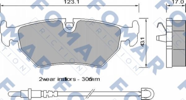 Колодки тормозные дисковые 51729281 ROULUNDS BRAKING