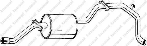 Глушитель выхлопных газов конечный 285-413 BOSAL
