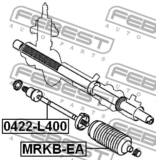 Тяга рулевая 0422-L400 FEBEST