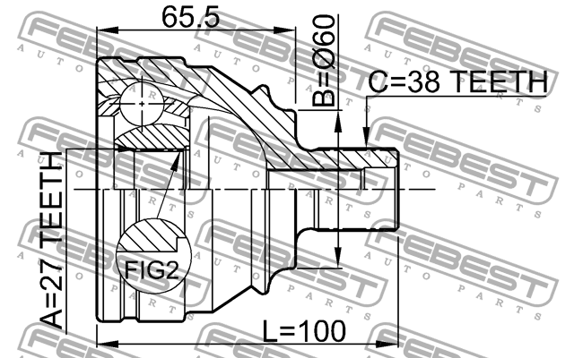 ШРУС 2310-028 FEBEST